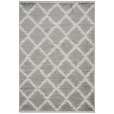Safavieh Adirondack Power Loomed Runner Rugs, Silver and Ivory - 2 ft.-6 in. x 12 ft. ADR120B-212